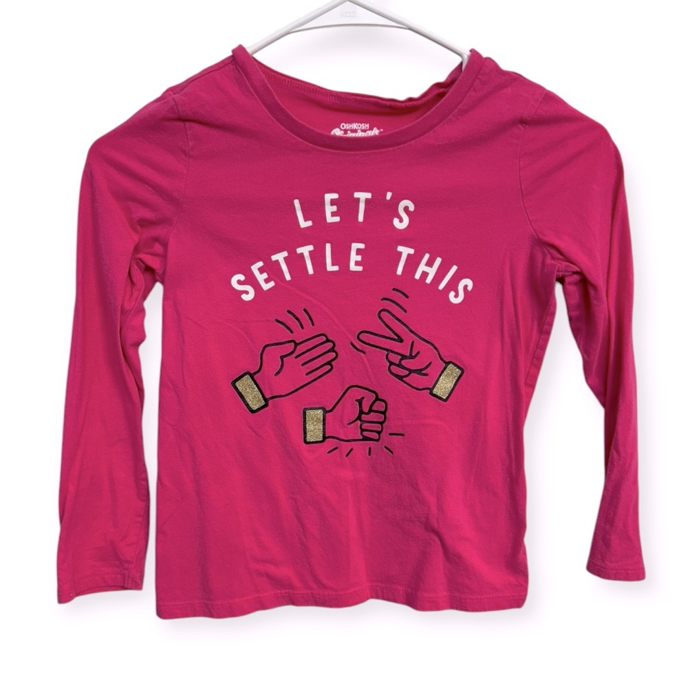 OshKosh B'gosh Pink Long Sleeve Graphic Tee‎